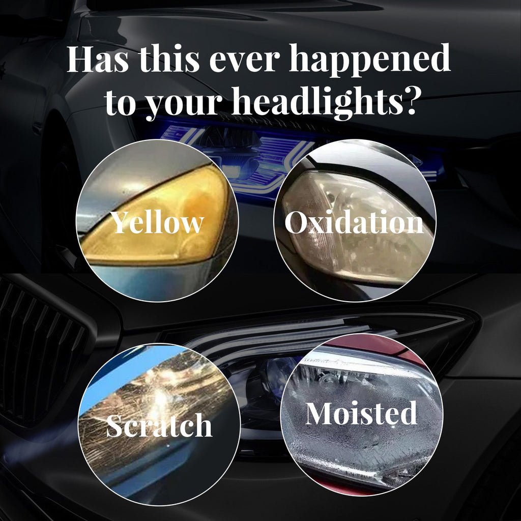 Headlight Restoration Fluid, Car Headlight Scratch Repair Car Light Brightening Plating Crystal Maintenance Polishing