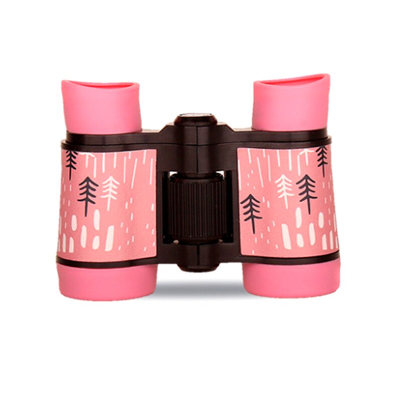 Binoculars HD 4x30 Telescope Rubber Children Colorful Telescope Fixed Zoom Anti-skid Portable Field glasses Gifts for Children