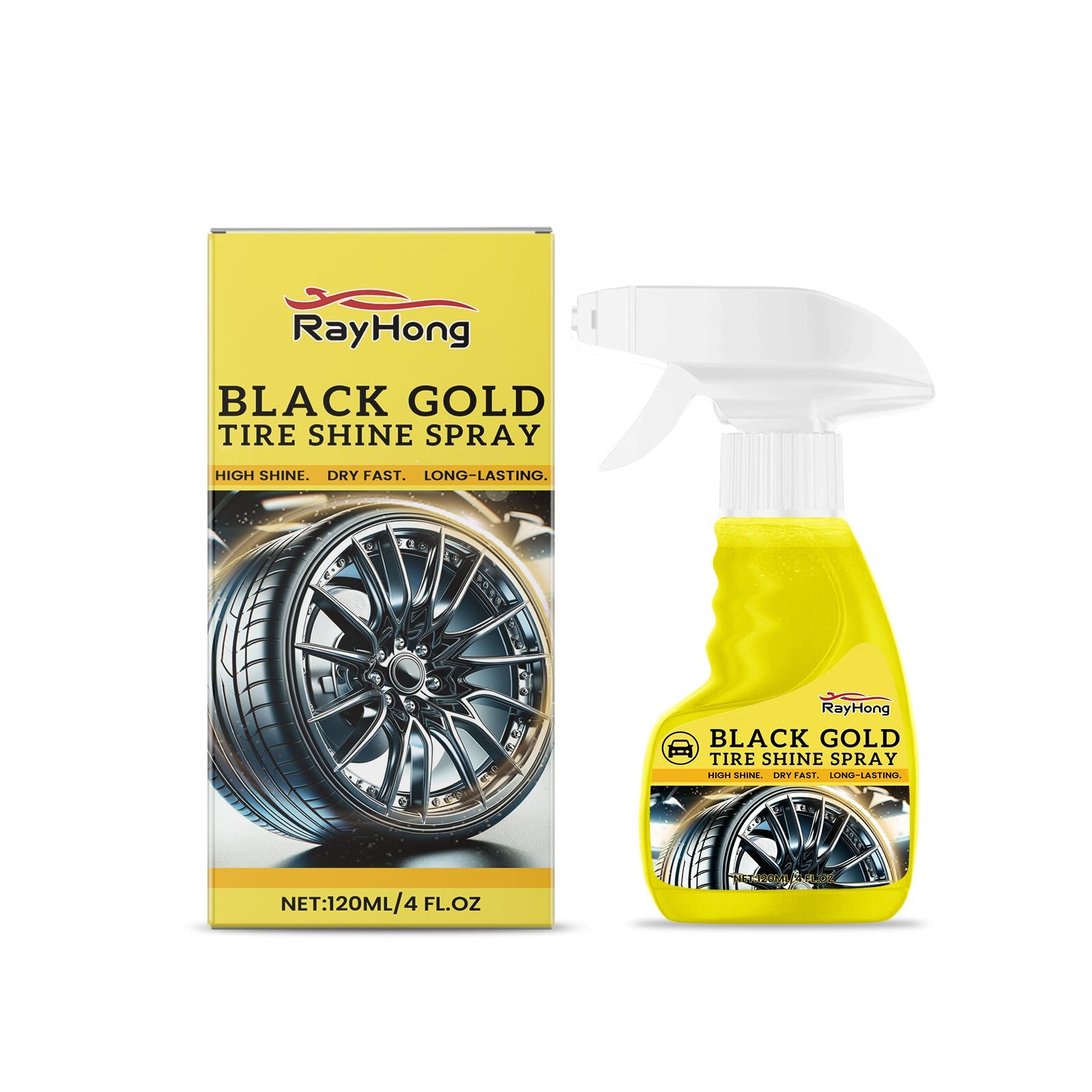 Car Wheel Shine Spray Car Wheel Clean Stain Polishing Coating Liquid Coating Agent