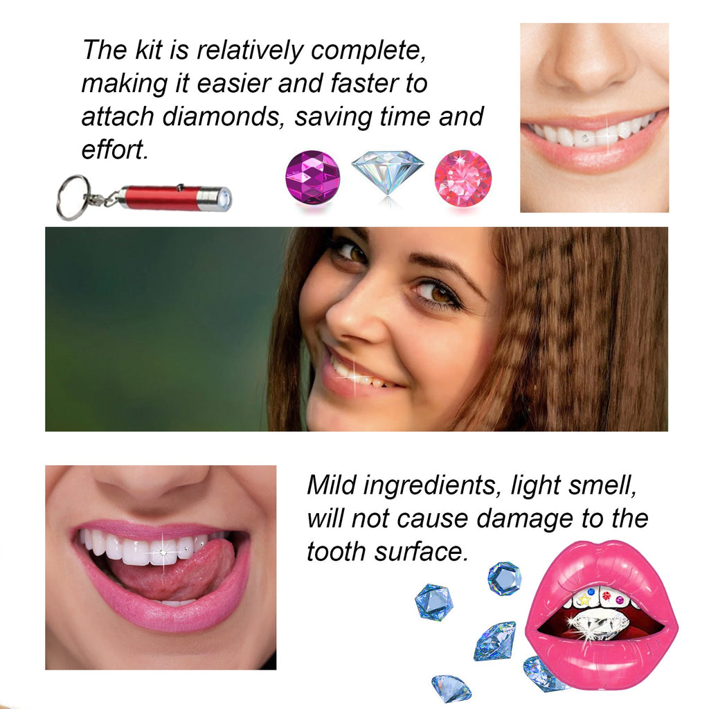 Tooth Gem Kit, European And American Style Hip Hop Style Dental Drill Jewelry DIY Dental Drill Set
