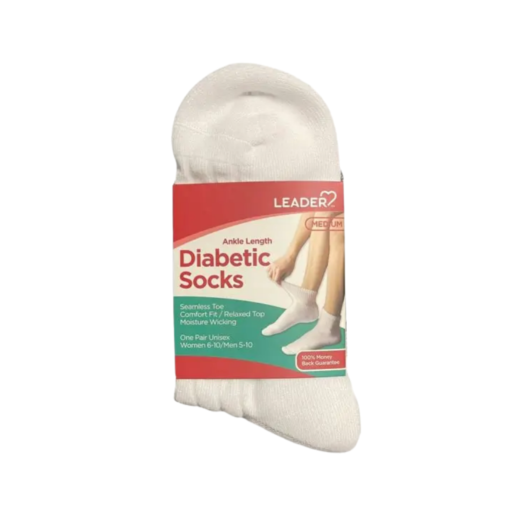 Diabetic Ankle-Length Socks (1 Pair)
