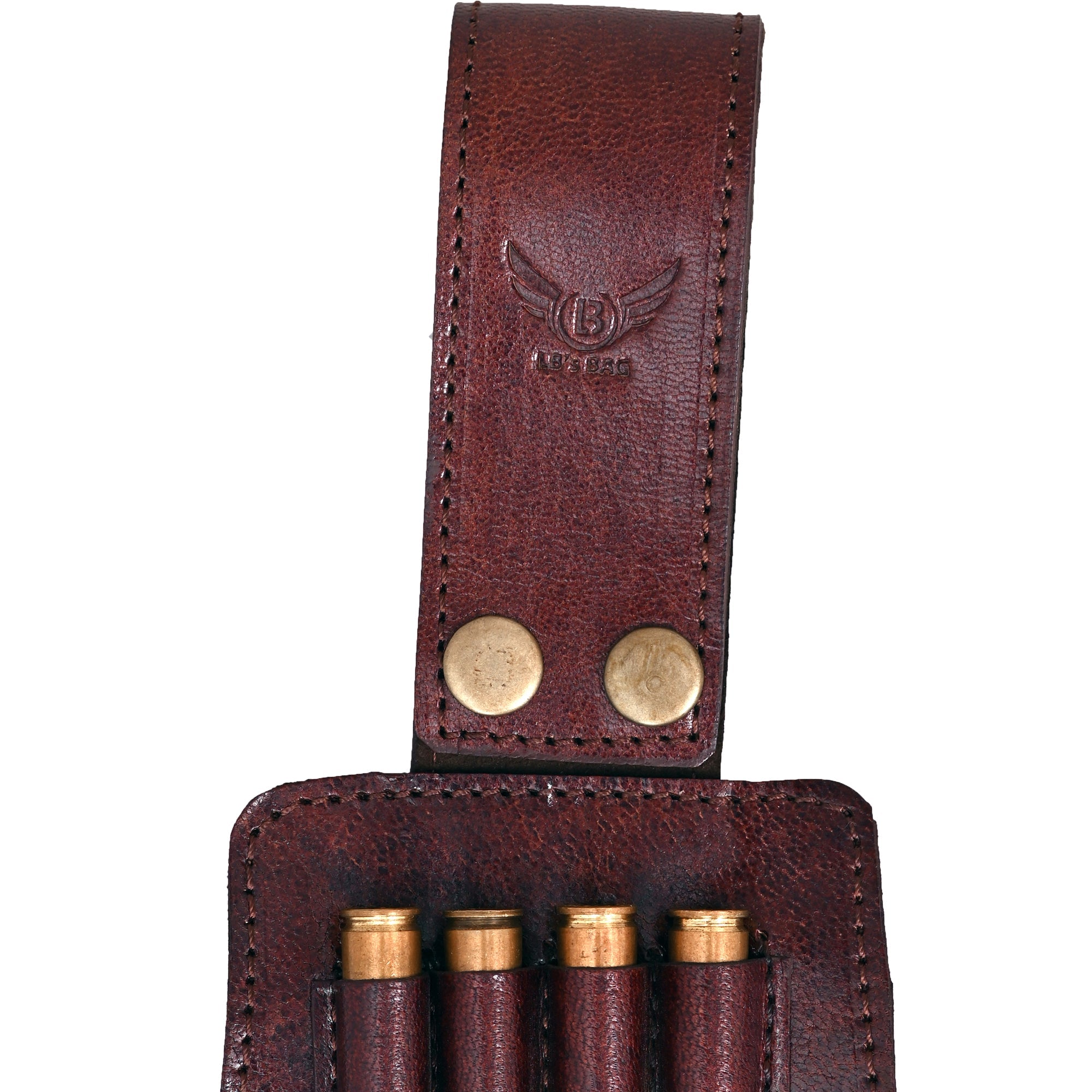 Cowhide Leather Leg Cartridge Belt Rifle Shell Hunting Ammo Holder