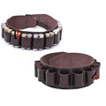 Double Barreled Shotgun Shell Bandolier Belt 12 Gauge Leather Ammunition Carrier