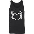 Skeleton Heart Fingers Tank Top