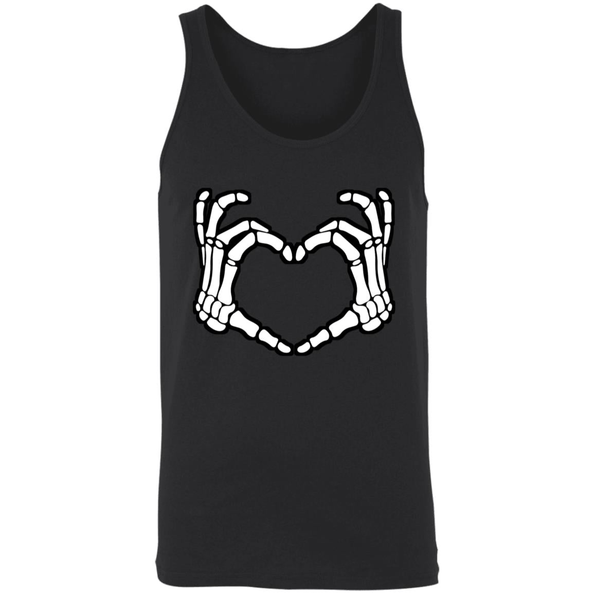Skeleton Heart Fingers Tank Top