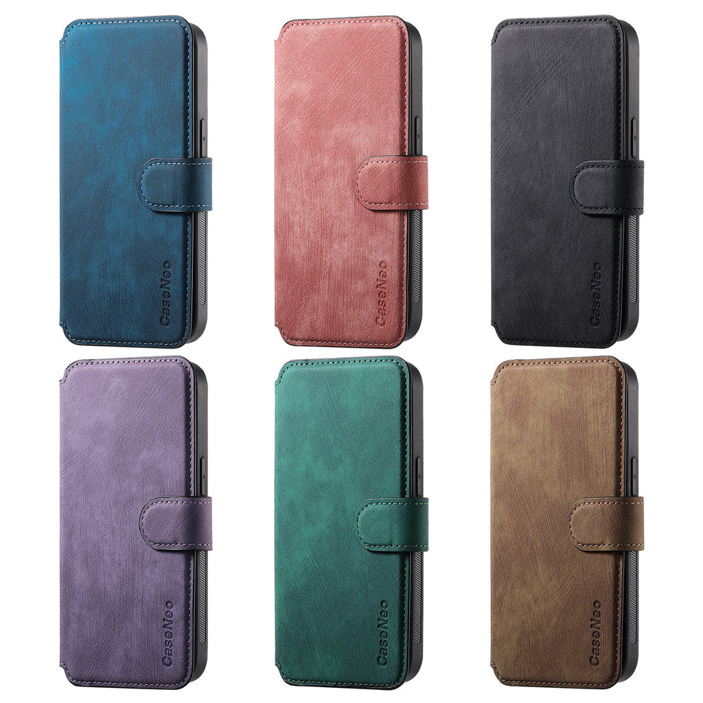 New magnetic separation suitable for Apple 16 mobile phone case Magsafe strong magnetic iPhone15 flip cover leather case 14 case