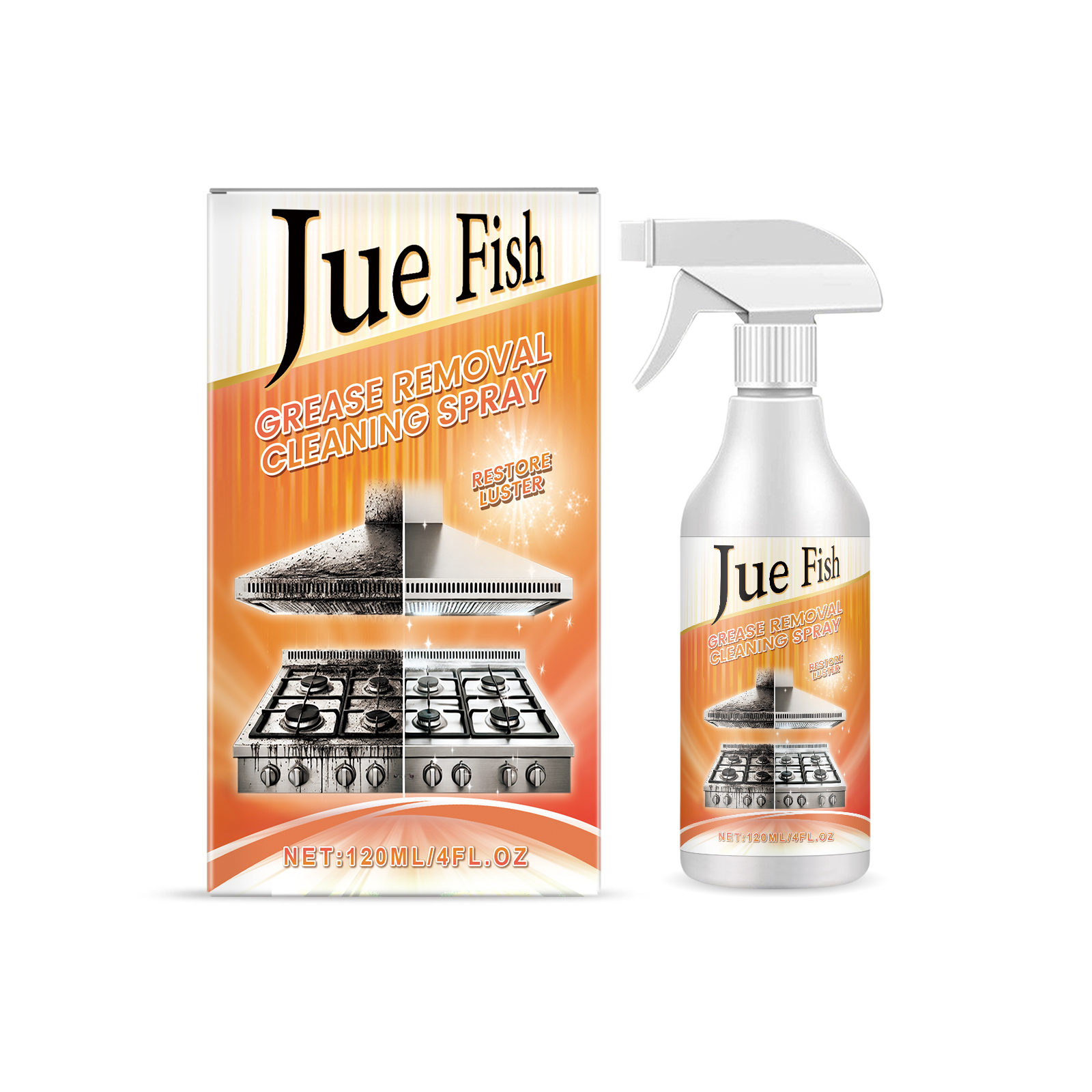 Grease Remover Cleaning Spray Multi-Purpose Kitchen Counter Top Oven Grease Remover Cleaning Spray