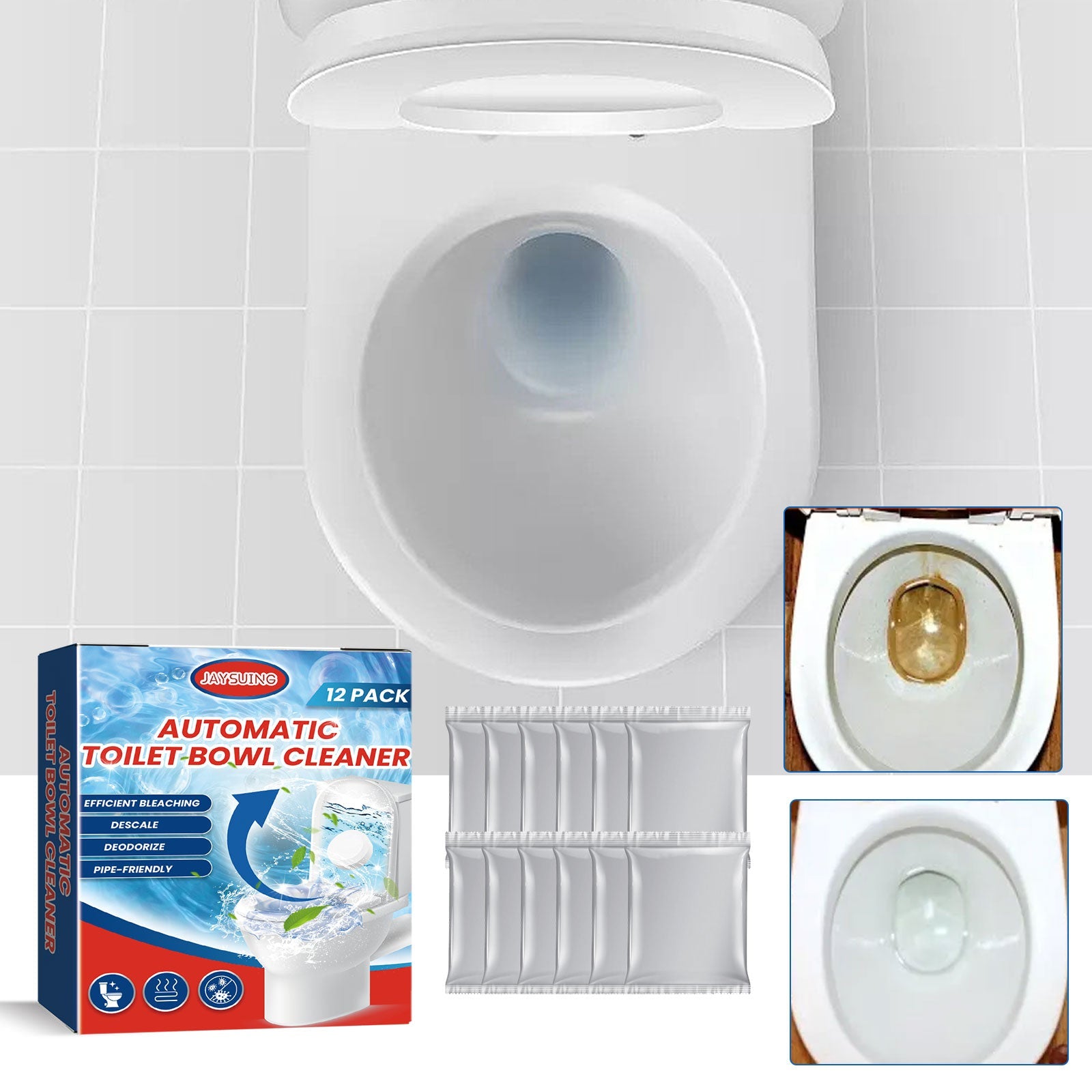 Toilet Cleaning Effervescent Tablet Household Descaling Deodorizing Odors Stains Toilet Stain Remover
