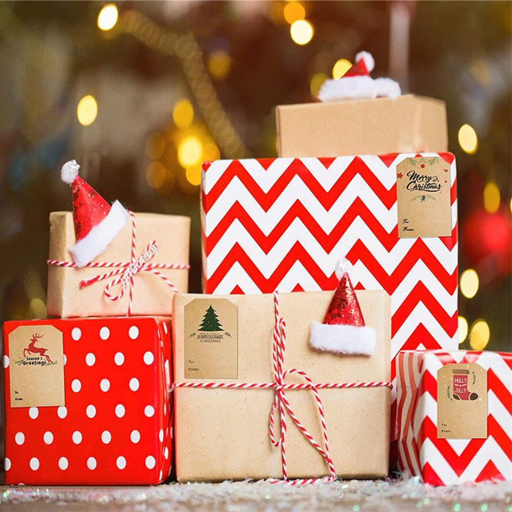 Christmas gift stickers decorative sealing sticker Merry Christmas Reward Self-adhesive labels Children's Day party