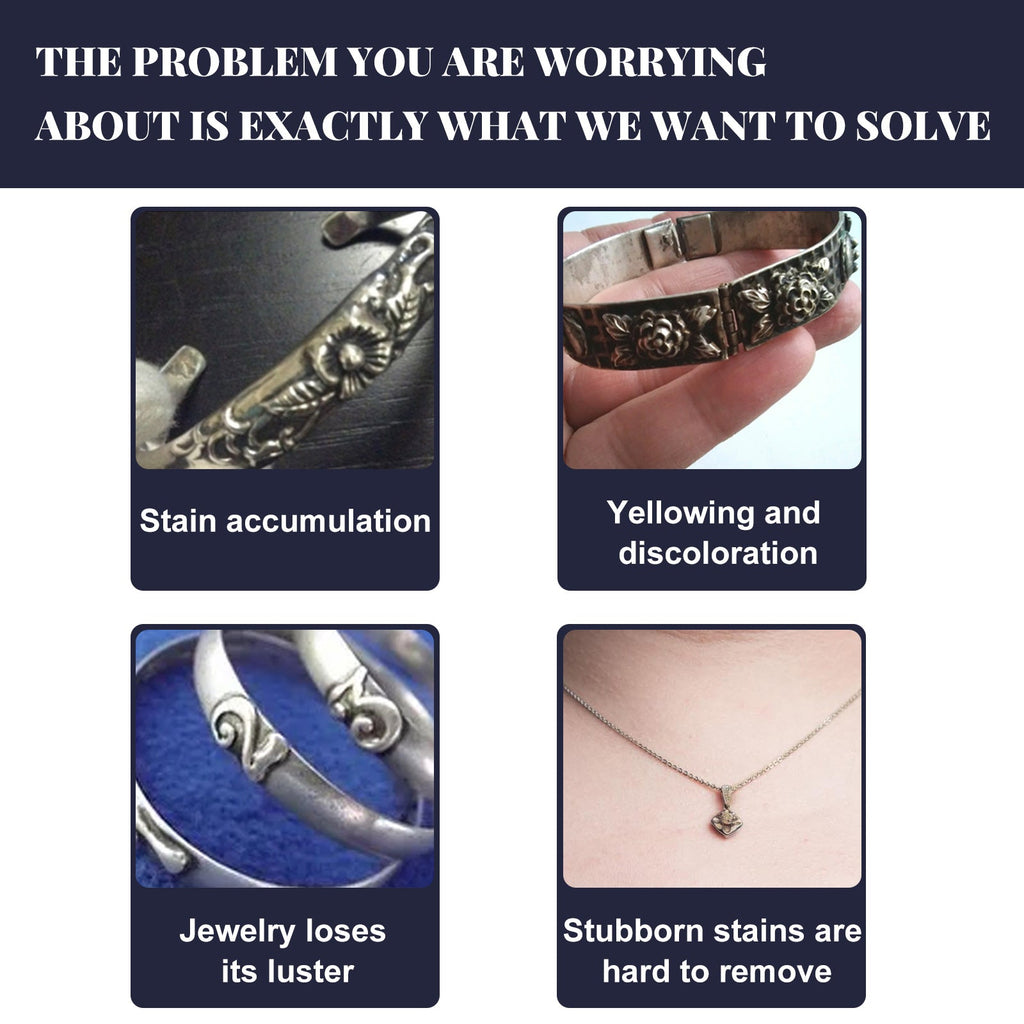 Jewelry Cleaner, Gold And Silver Jewelry Watches Diamond Ring Jewelry Decontamination Anti-Oxidation Cleaner