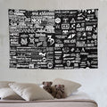 Custom EDM Artist Tapestry Rave Wall Hanging Music Festival Flag Camping Totem Decoration Large Multiple Sizes