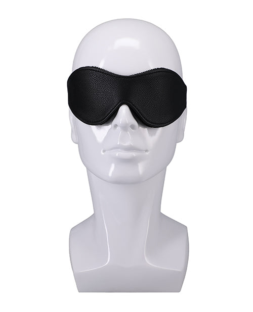 Doc Johnson Faux Leather Blindfold In A Bag