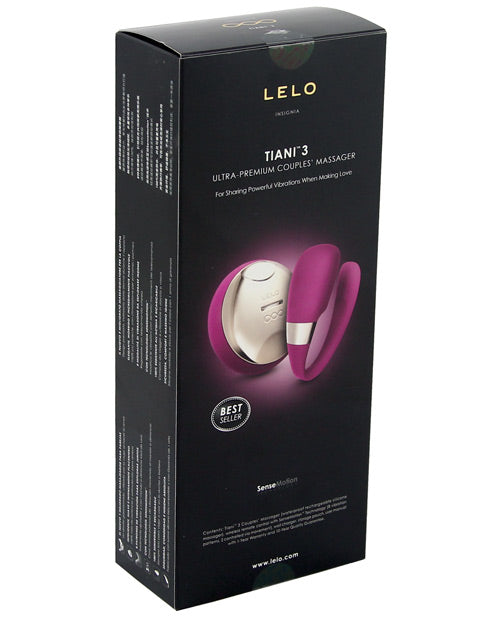 LELO Tiani 3 Couples Massager - Deep Rose