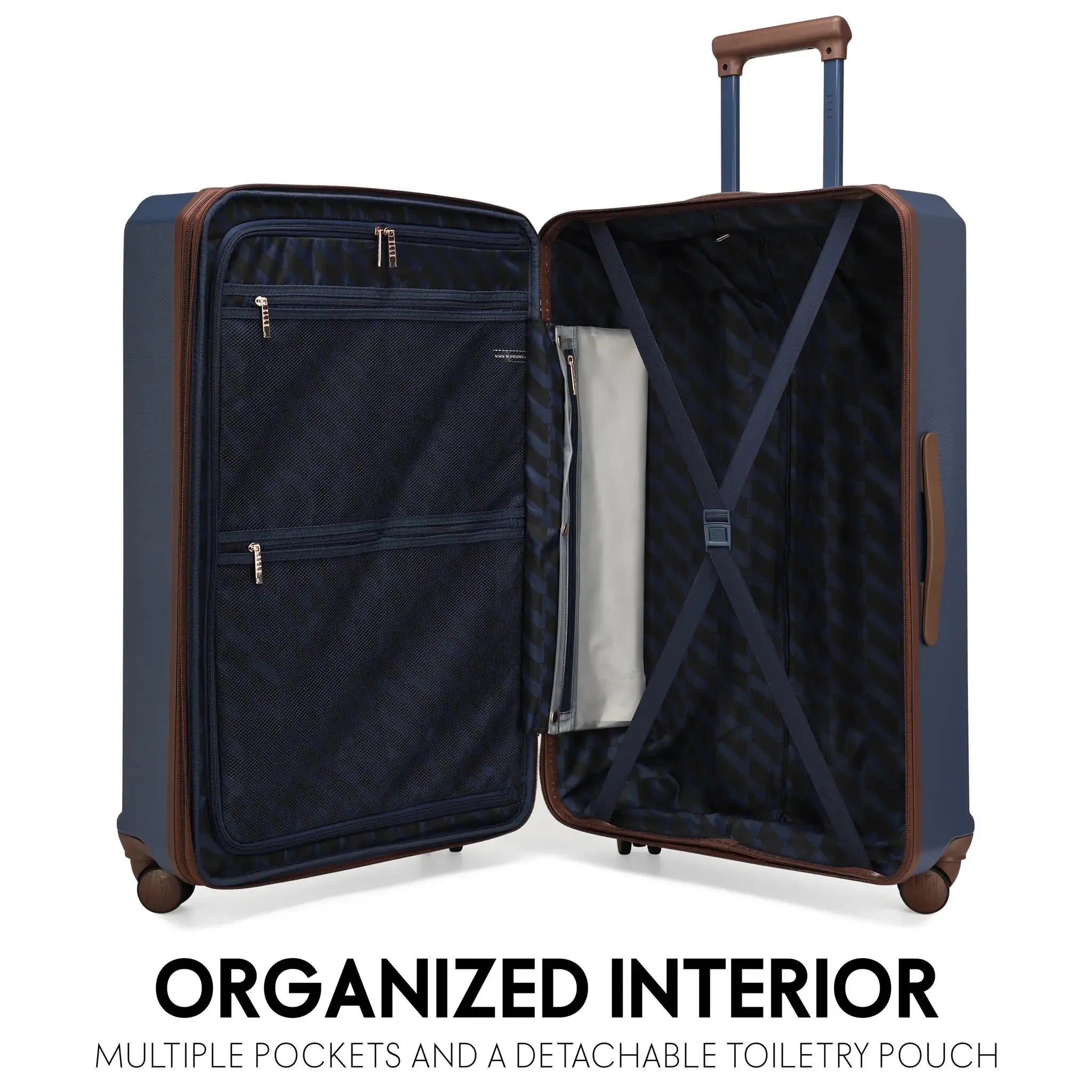 Luxe Journey 3 Piece Expandable Retro Luggage Set
