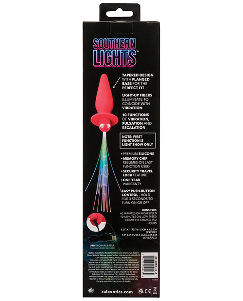 Southern Lights Vibrating Light Up Anal Probe - Pink