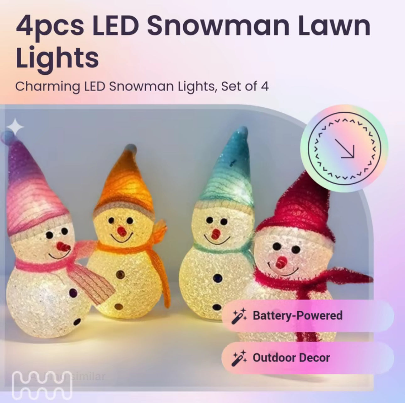 GlowFest Christmas Lawn Lights