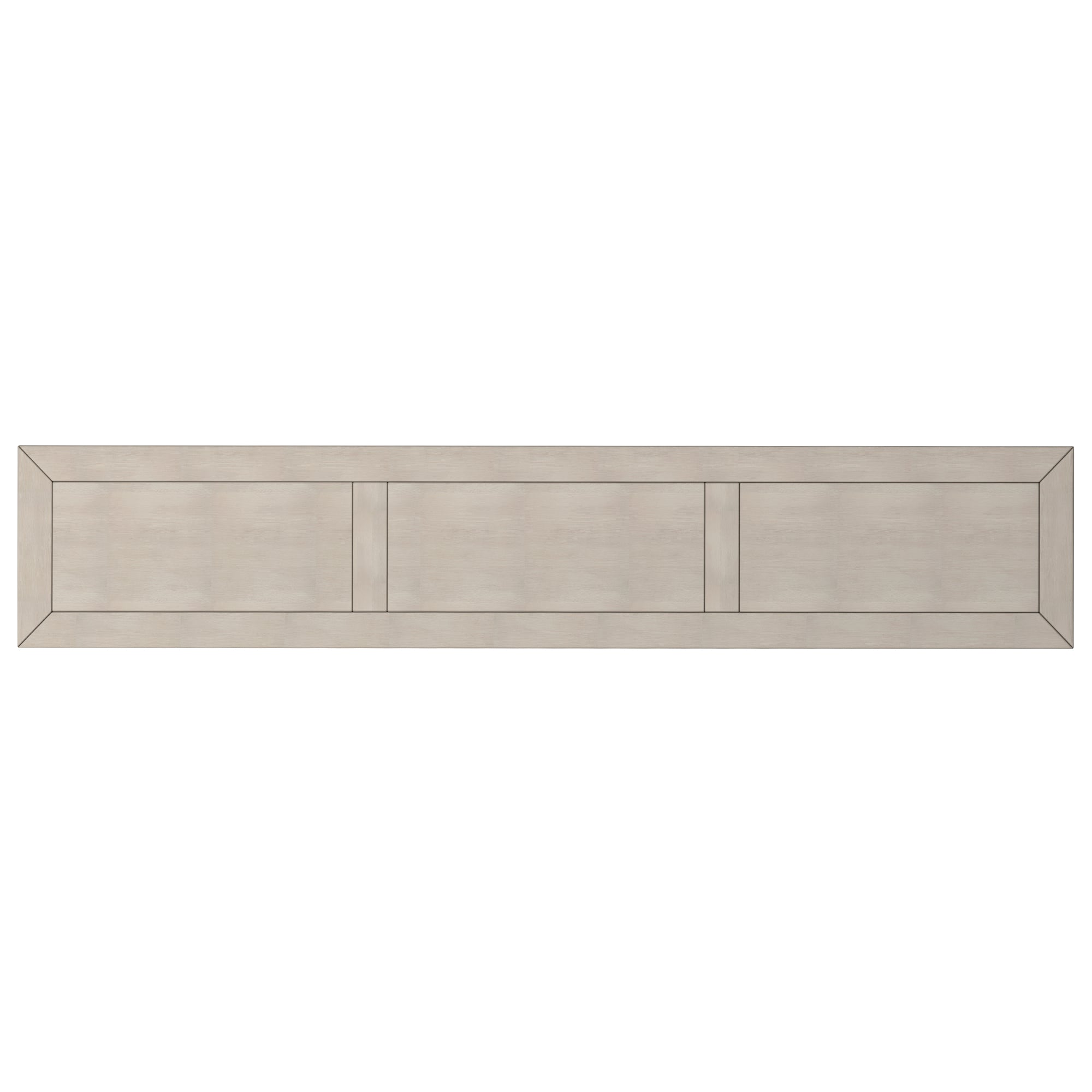 TREXM Rustic Entryway Console Table60" Long Sofa Table with two Different Size Drawers and Bottom Shelf for Storage (Gray Wash)
