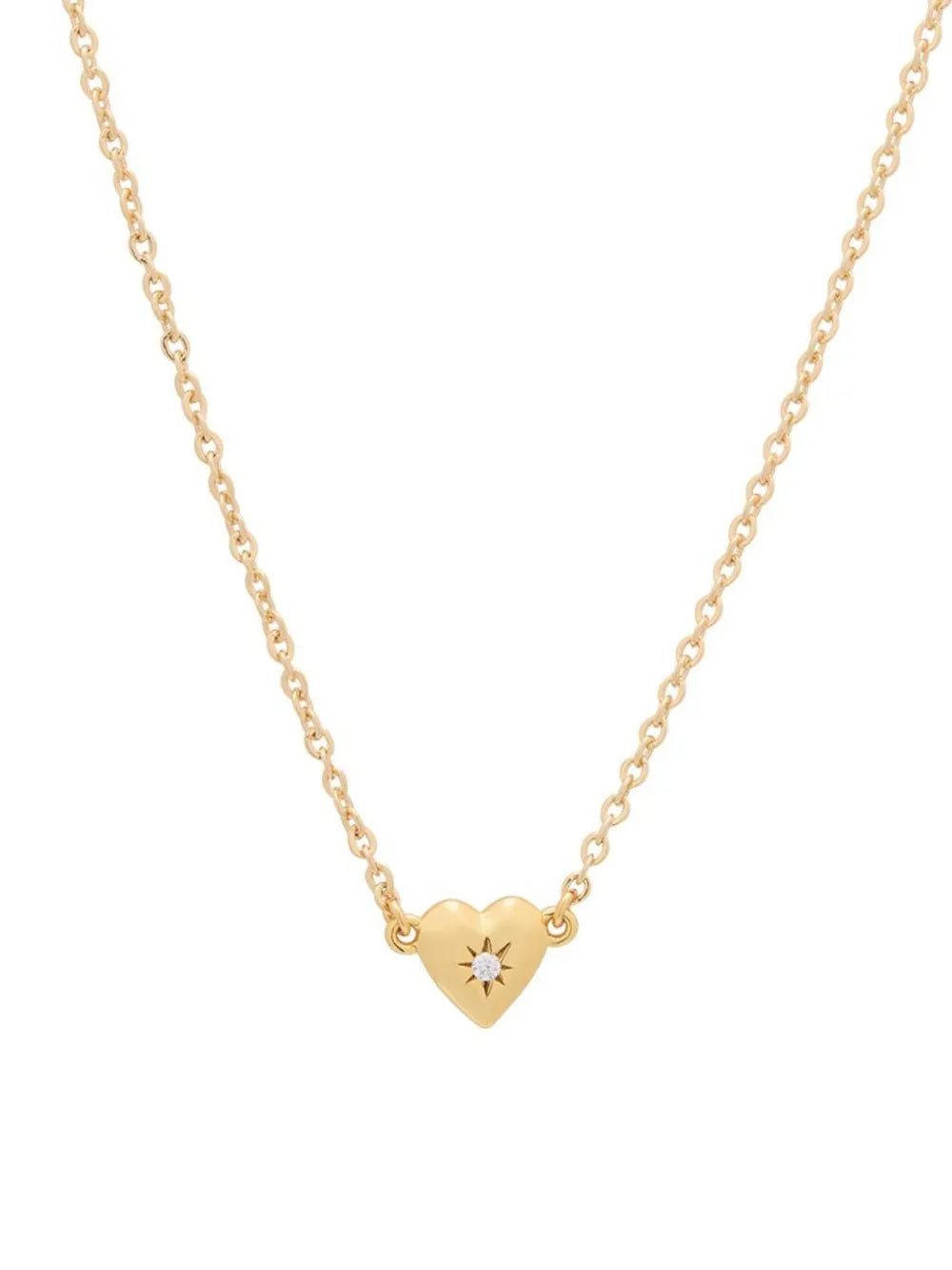 Zircon Heart Pendant Necklace