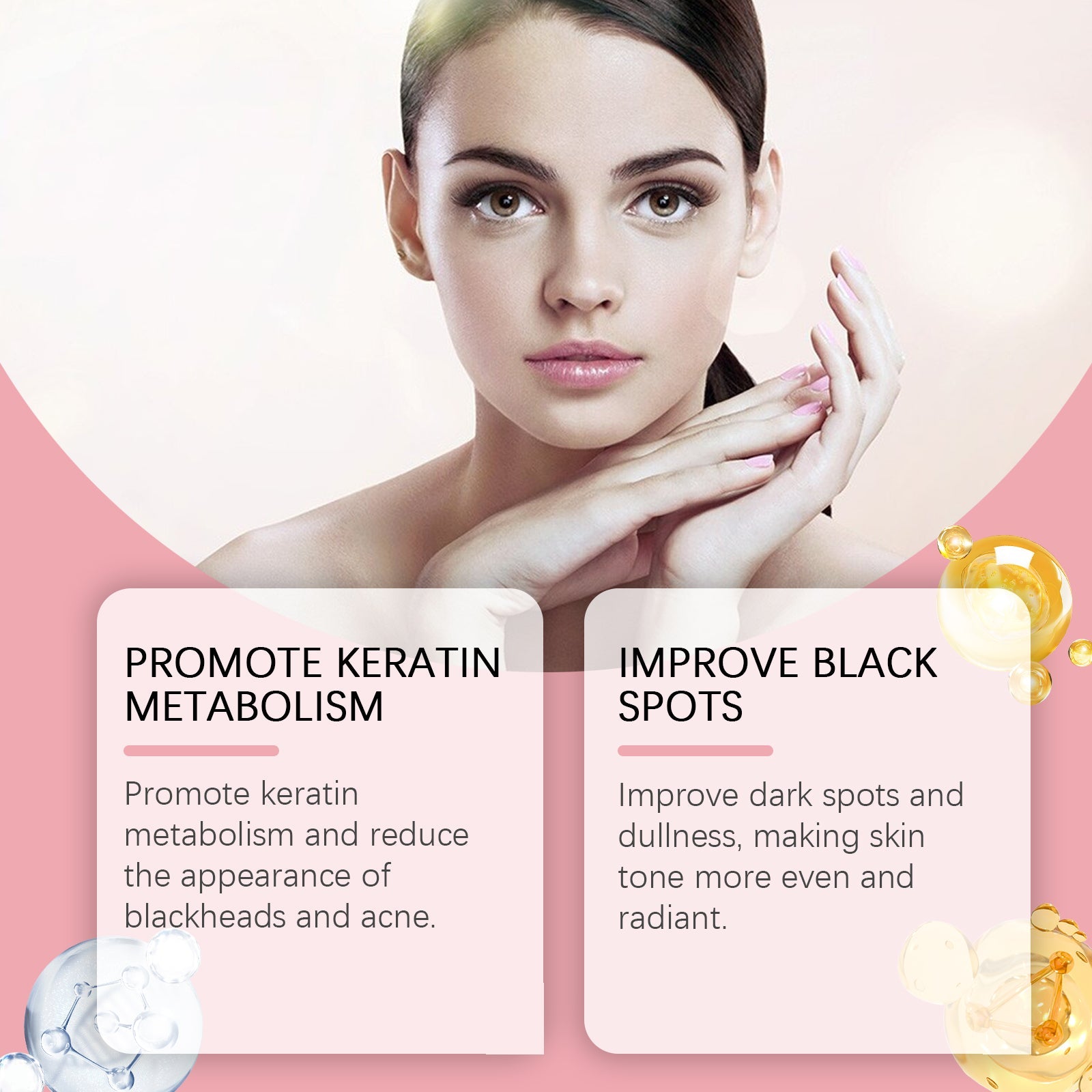 Facial Essence, Moisturizing, Brightening And Moisturizing Facial Skin Exfoliating Gentle Cleansing Repair Essence