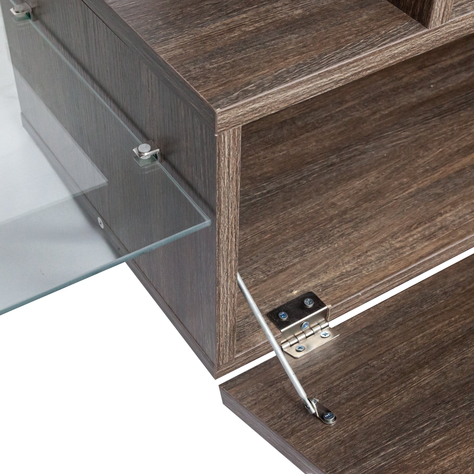 20 minutes quick assembly brown simple modern TV stand