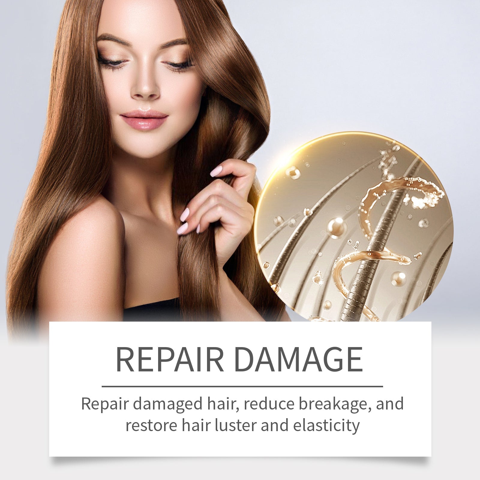 Blue Copper Peptide Hair Care Essential Oil, Moisturizes Dry Hair And Smooth Hair Massage Hair Care Essence