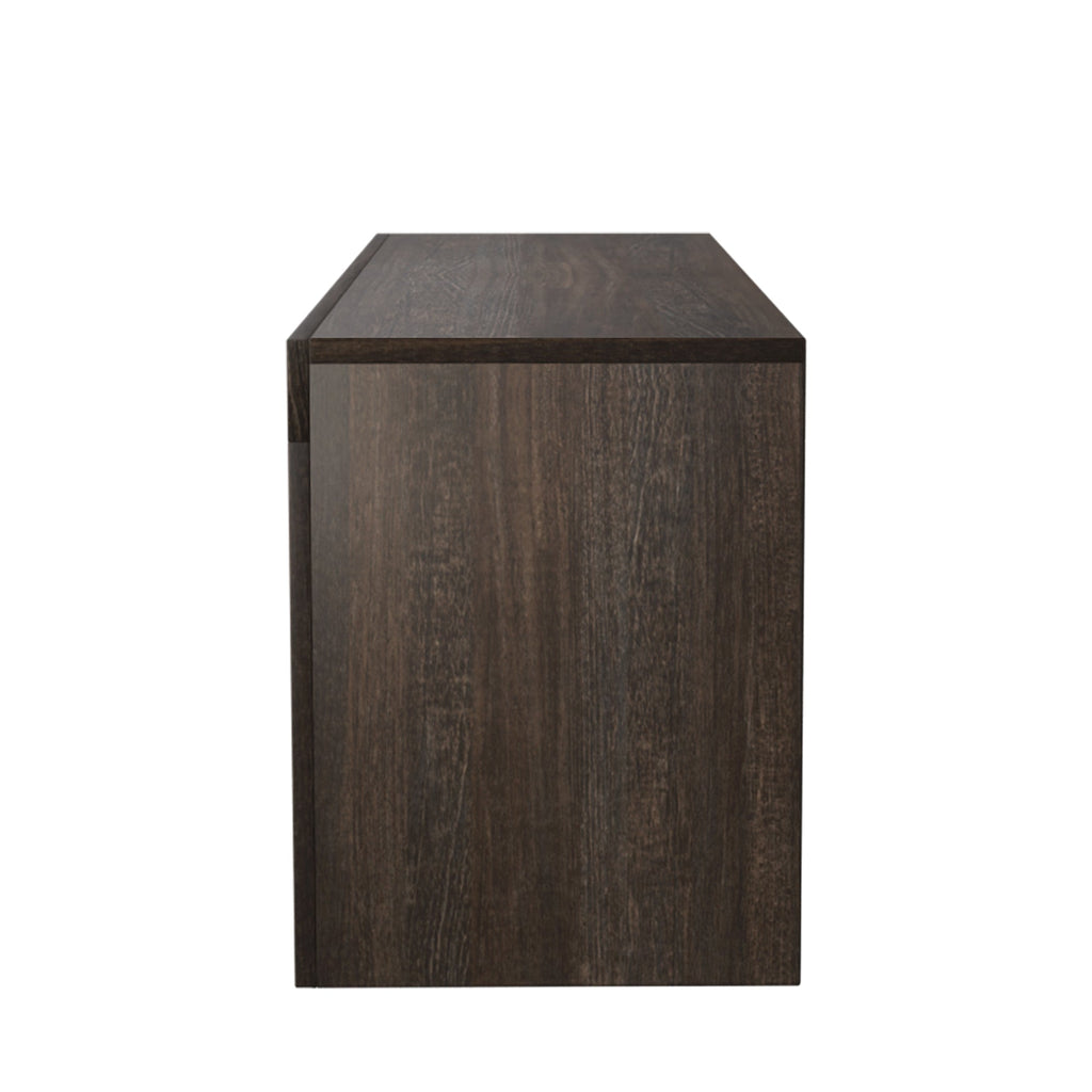20 minutes quick assembly brown simple modern TV stand Brown TV bracket with LED Color Changing Lights for Living Room