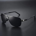 Top Quality Square Retro Photochromic Aluminum Sunglasses Men Polarized Driving Women Sun Glasses For Men Brown Oculos de sol