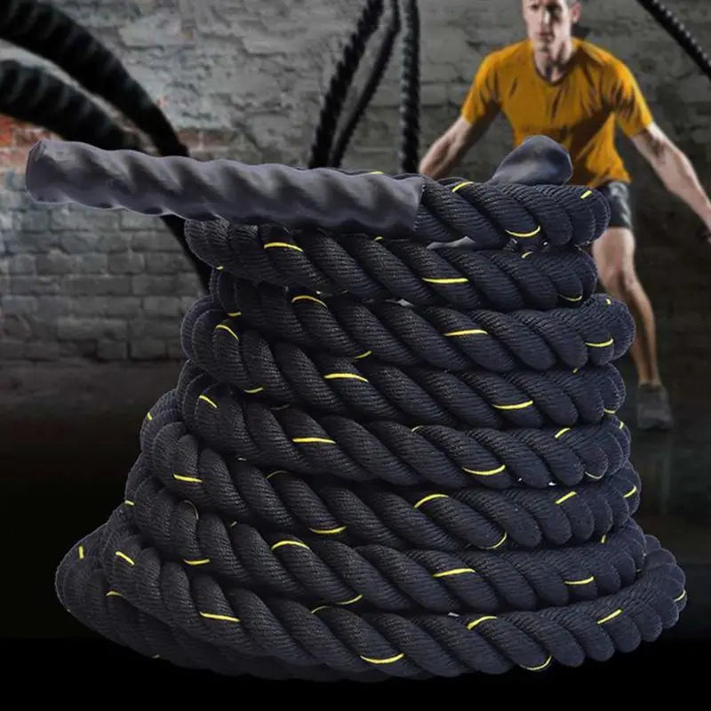 Heavy Jump Rope Skipping Rope Workout Battle Ropes for Men Women Total Body Workouts Power Training Strength Building Muscle