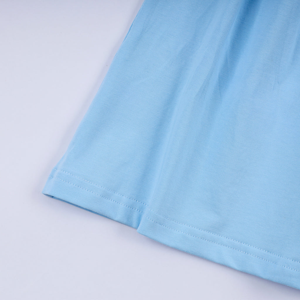 Blue nativity hand smocked dress
