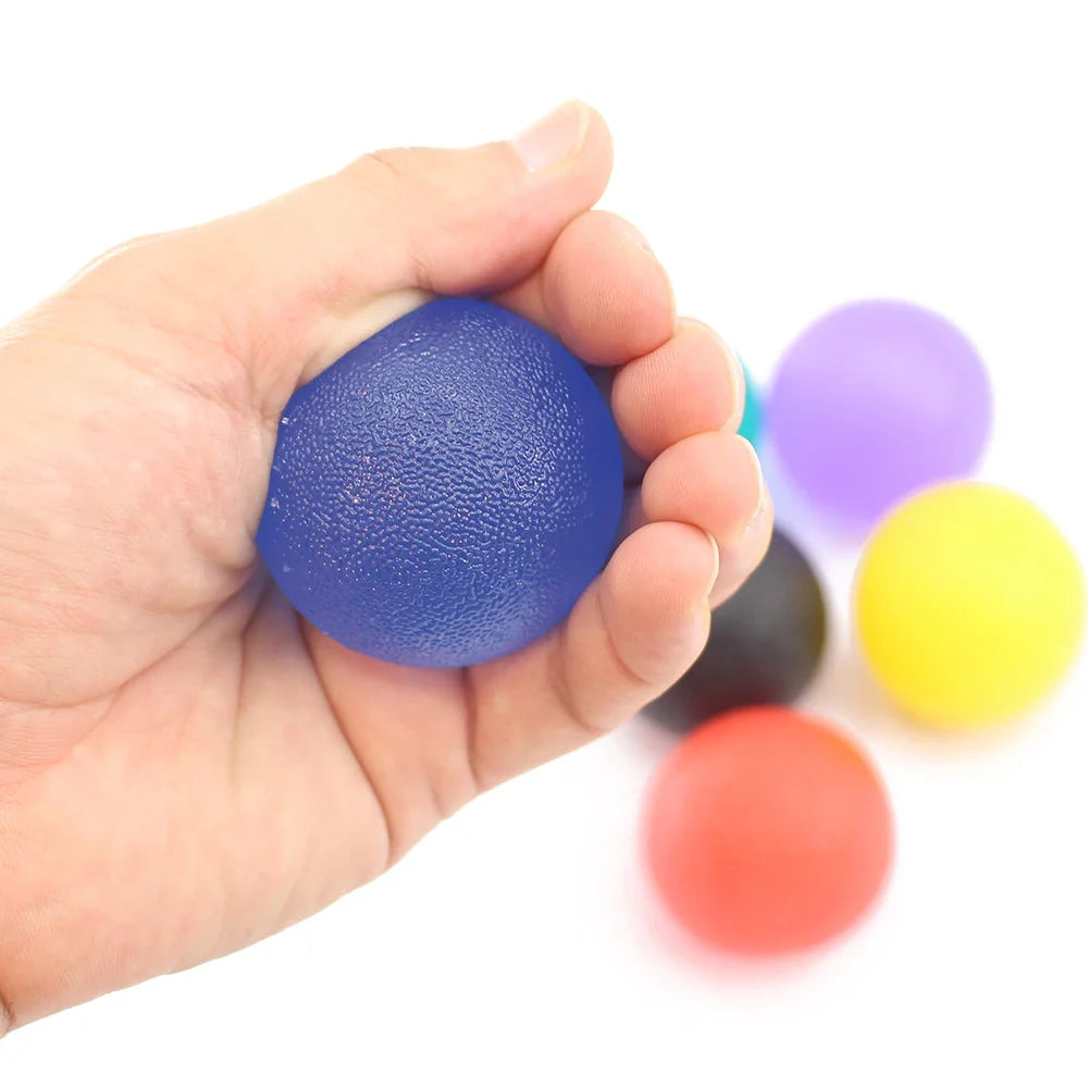 Silicone Hand Grip Ball | Finger Strength Trainer for Home Gym and Stress Relief