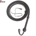 Indiana Jones Style Whip 06 to 12 Feet 12 Strands Bullwhip Para Cord Nylon Bull Whip Black