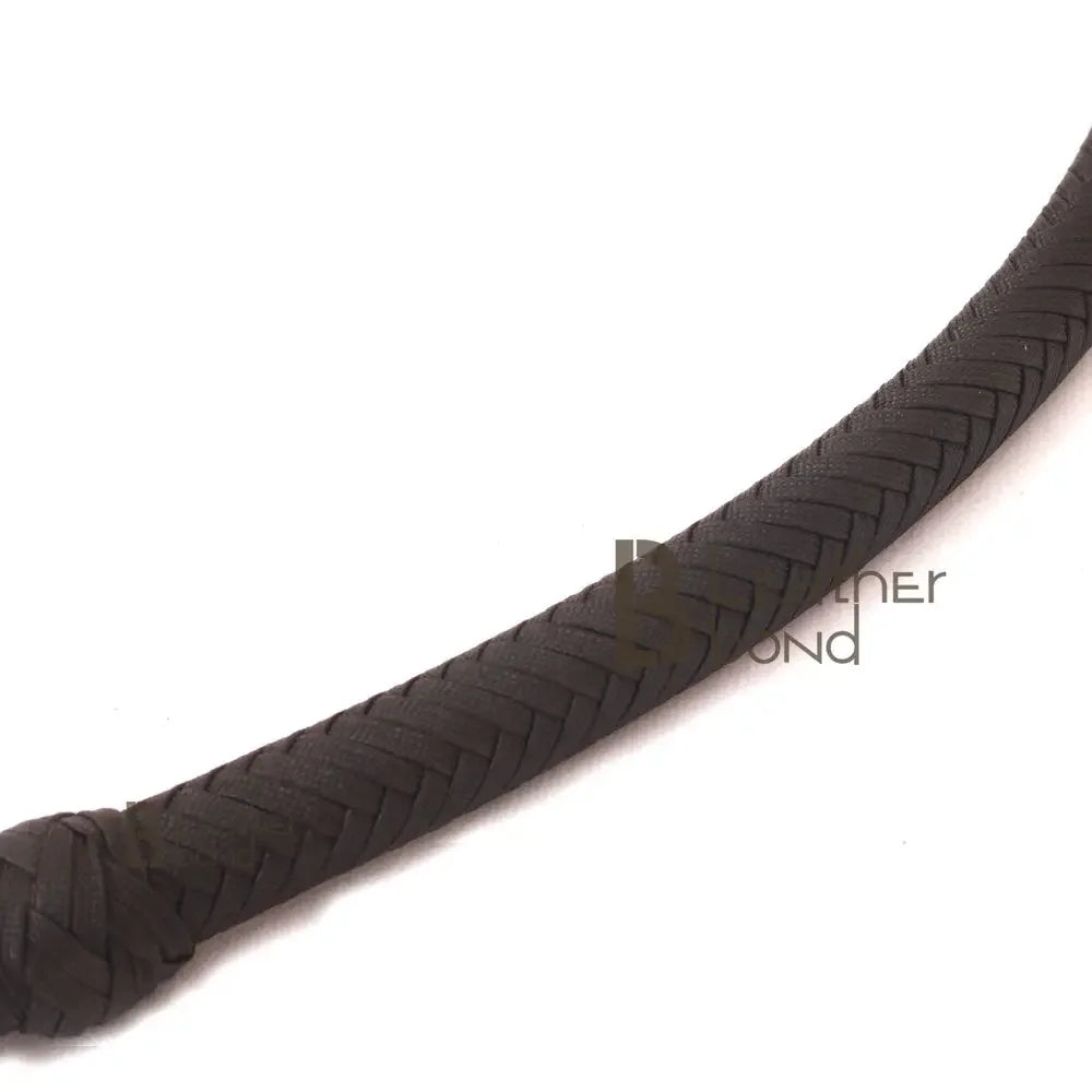Indiana Jones Style Whip 06 to 12 Feet 12 Strands Bullwhip Para Cord Nylon Bull Whip Black