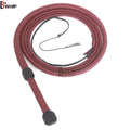 Red & Black Paracord Bullwhip 06 & 08 Feet long 12 Strands Bullwhip Para Cord Nylon Bull Whip