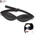 Real Cowhide Leather Soft Padded Blindfold Best Bondage Blindfolds for BDSM Play & Bondage Restraint