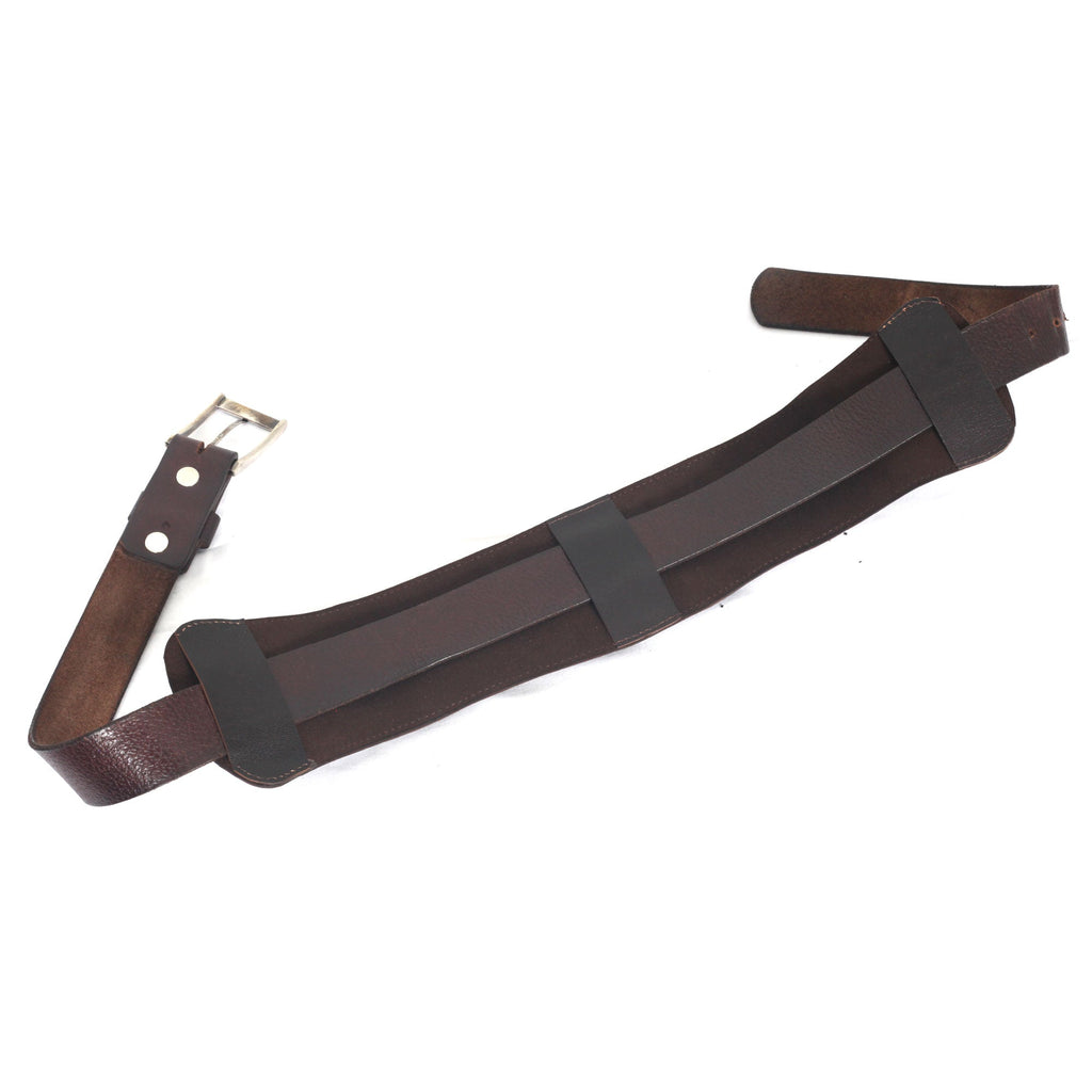 Cowhide Leather Rifle Cartridge Reload Holder 22-Loop Shell Belt | Hunting Ammo Carrier