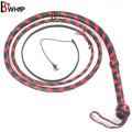 Bull Whip 6, 8, 10, 12, 14 & 16 Feet long 16 Strands Kangaroo Hide Leather Equestrian Bullwhip Leather Belly and Bolster Inside