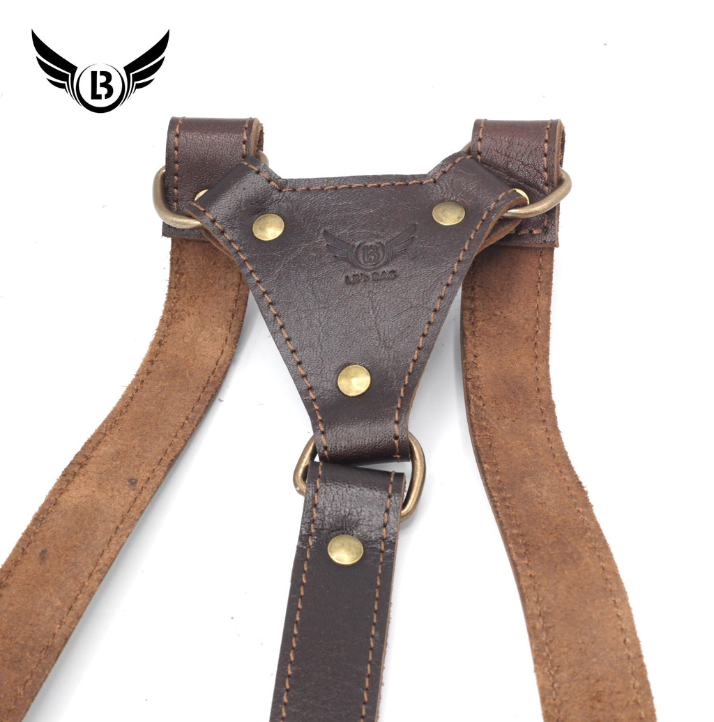 Universal Leather Shoulder Holster & Waist Belt Vertical Concealed Carry Holster