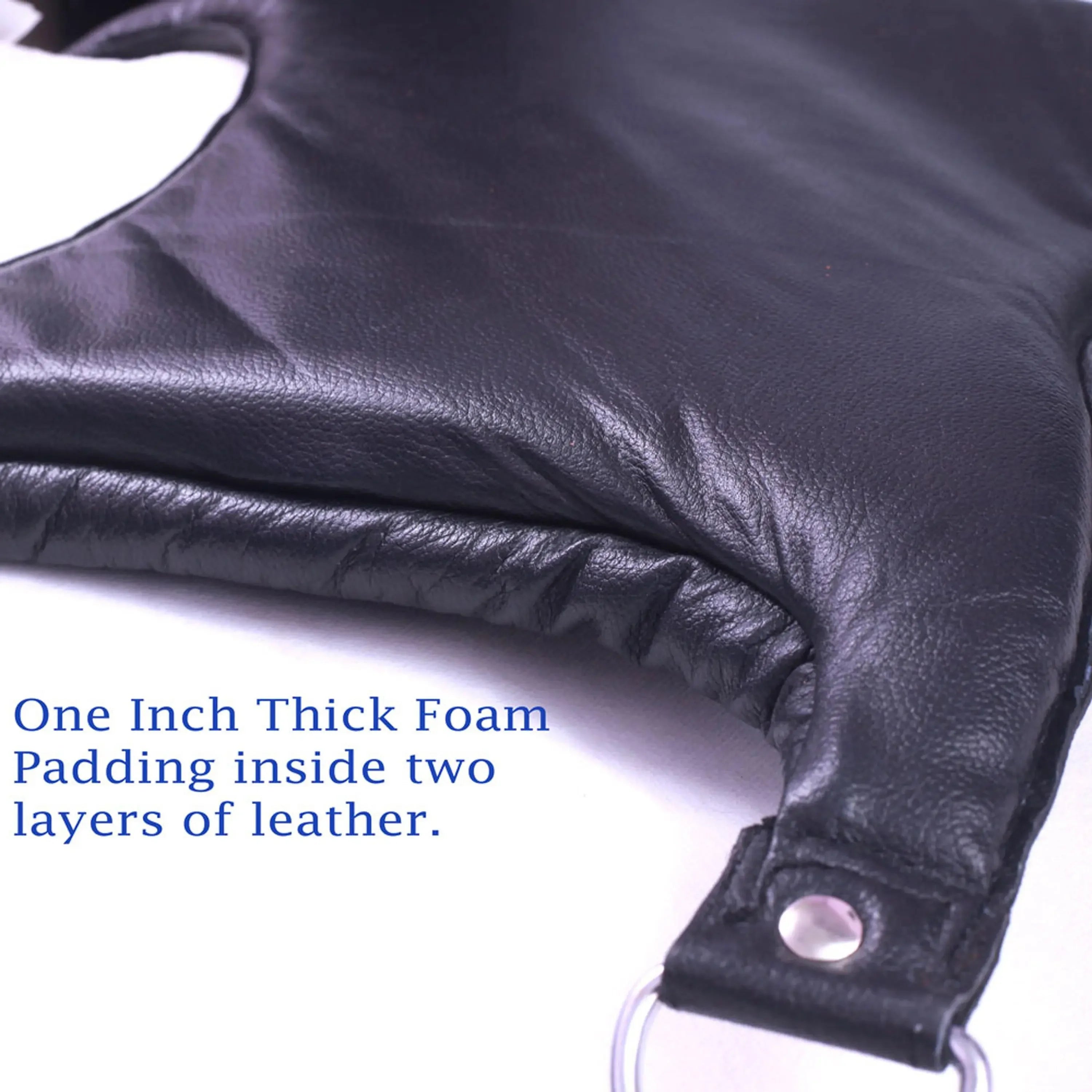 Cowhide Leather Sex Posture Sling Wrist, Ankle & Thigh Cuffs with Connectors | Bondage Restraints Set