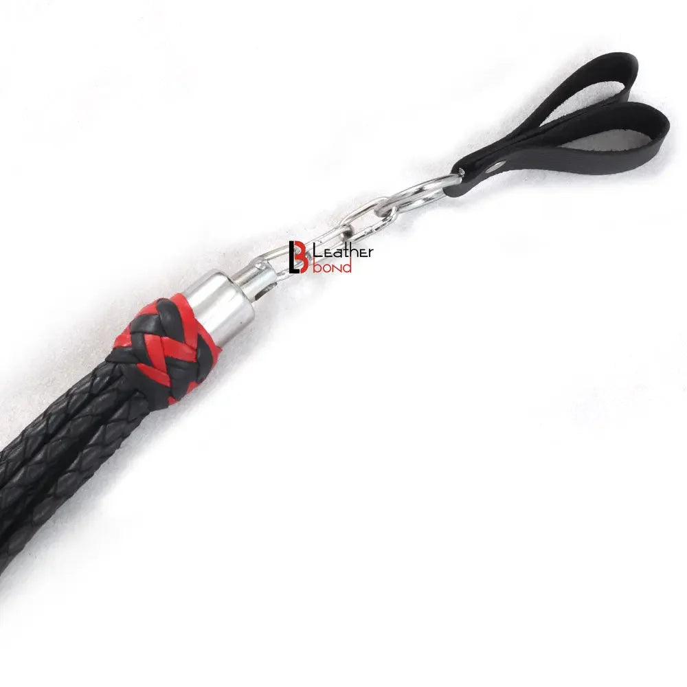 Real Genuine Cow Hide Leather Finger Flogger Cat 0 Nine Falls Black Heavy Duty Thuddy Flog whip Rose Flogger