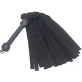Real Genuine Cow Hide Suede Leather Flogger 25 Falls Black Light Weight Suede Falls for Warm up