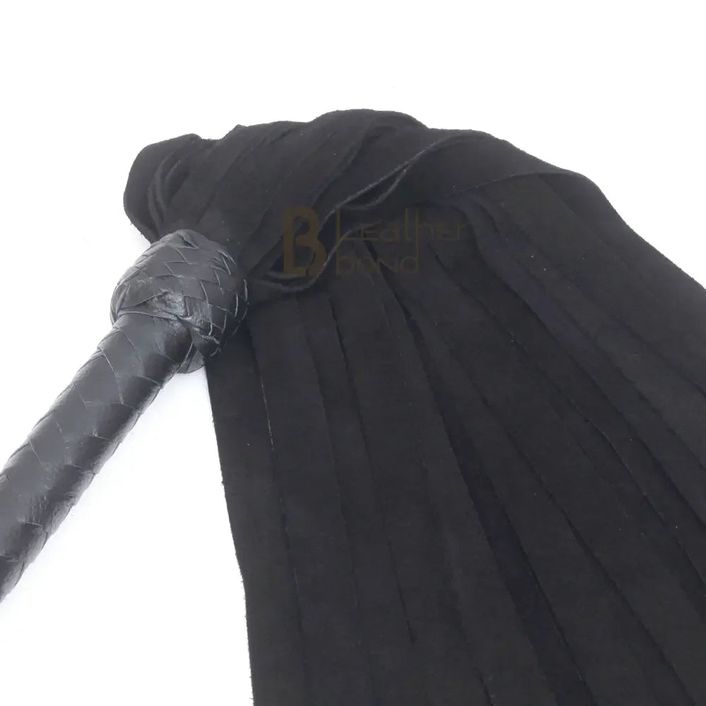 Real Genuine Cow Hide Suede Leather Flogger 25 Falls Black Light Weight Suede Falls for Warm up