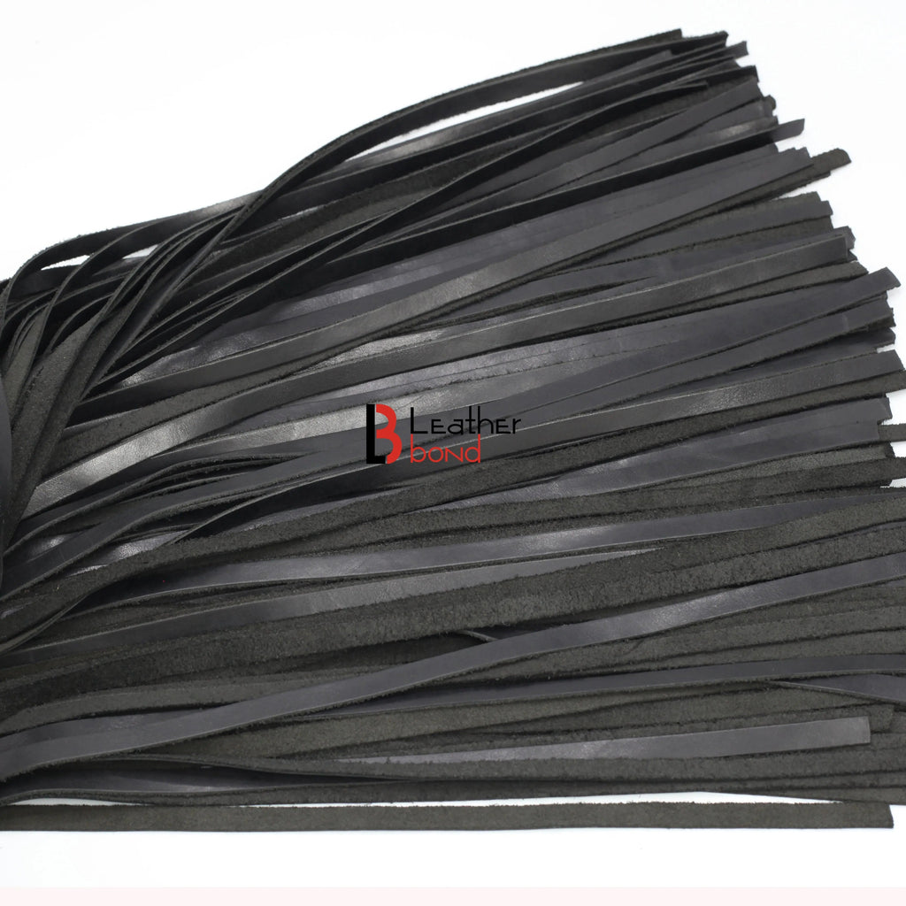 200 & 150 Falls Real Cowhide Leather Flogger Heavy Duty Thuddy Whip | Handcrafted BDSM Impact Flogger