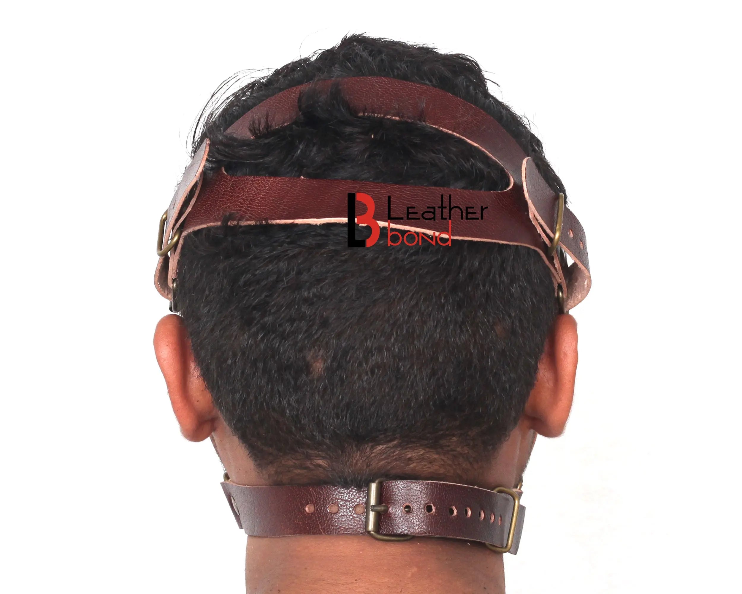 Genuine Cowhide Leather Steampunk Halloween Mask Hood BDSM Sensory Deprivation Hood & Reenactment Gear