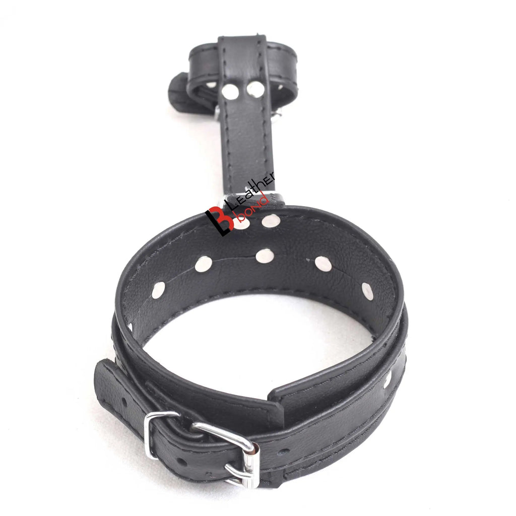 Ankle to Toe & Wrist to Thumb Cuff Strap Restraint Set Real Cowhide Leather Bondage Hand & Ankle Cuffs