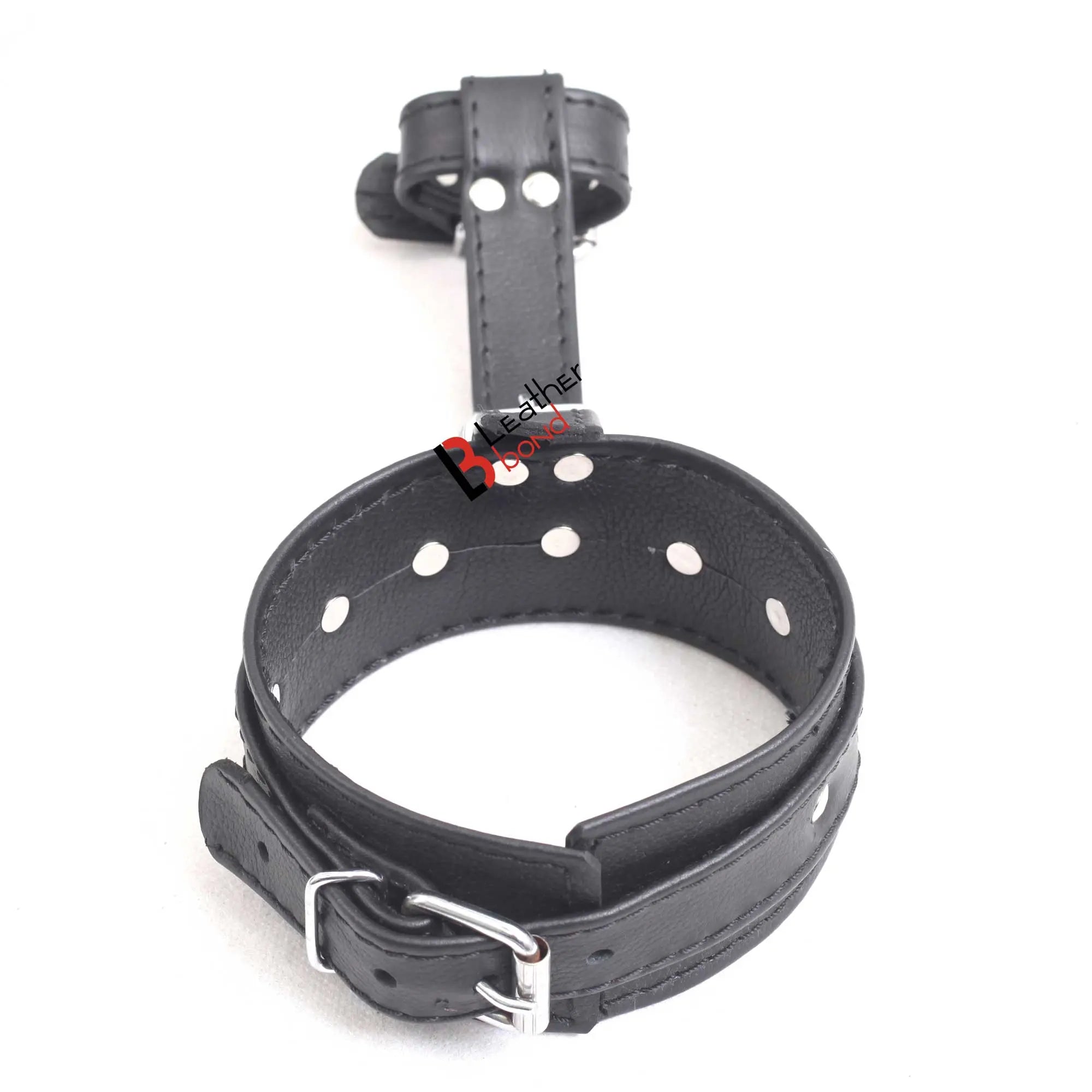 Ankle to Toe & Wrist to Thumb Cuff Strap Restraint Set Real Cowhide Leather Bondage Hand & Ankle Cuffs
