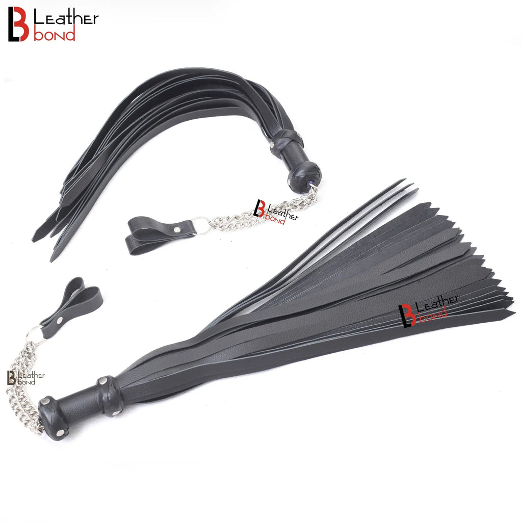 Real Cowhide Leather Finger Loop Flogger 25 Falls Heavy Duty Thuddy Whip | Handcrafted BDSM Flogger