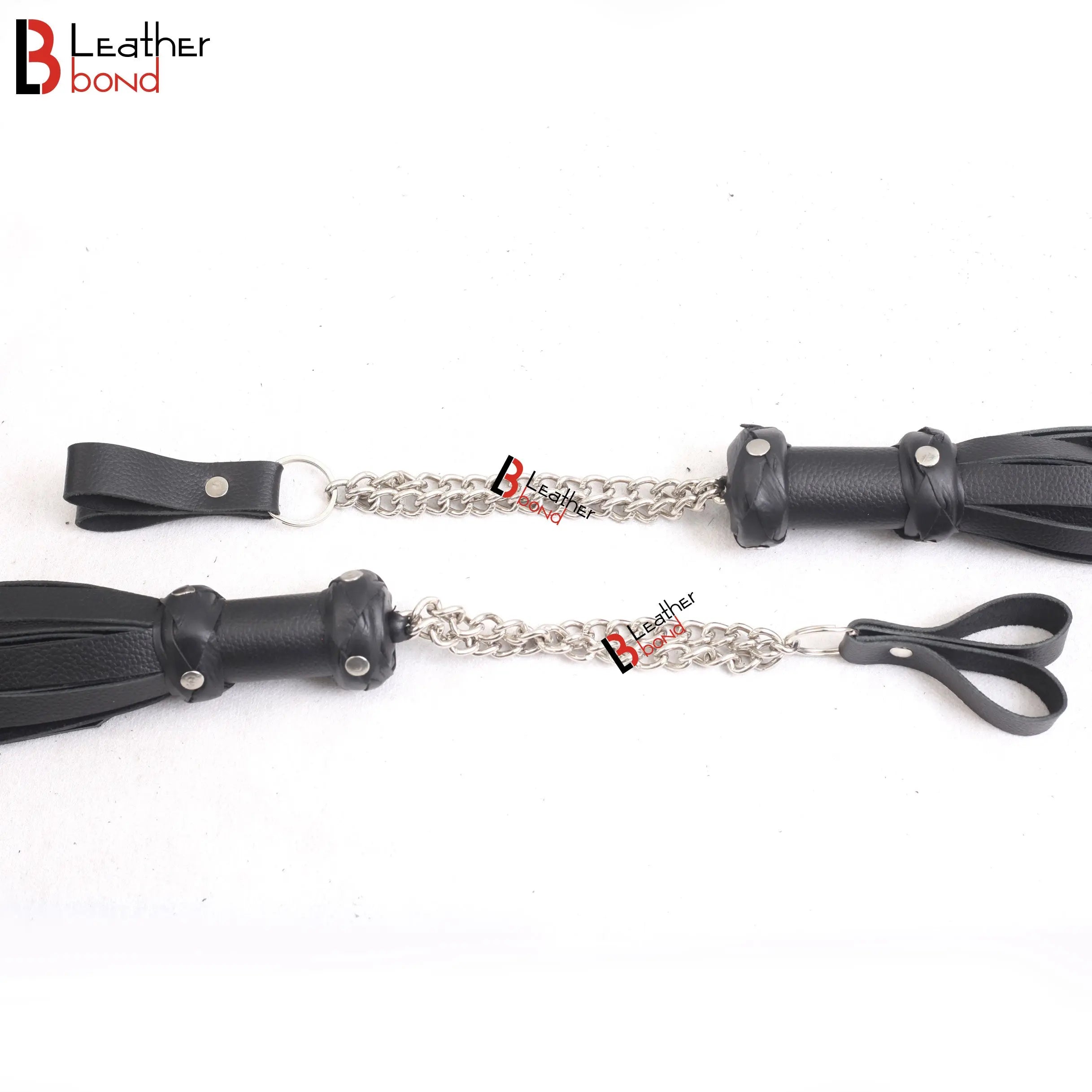 Real Cowhide Leather Finger Loop Flogger 25 Falls Heavy Duty Thuddy Whip | Handcrafted BDSM Flogger