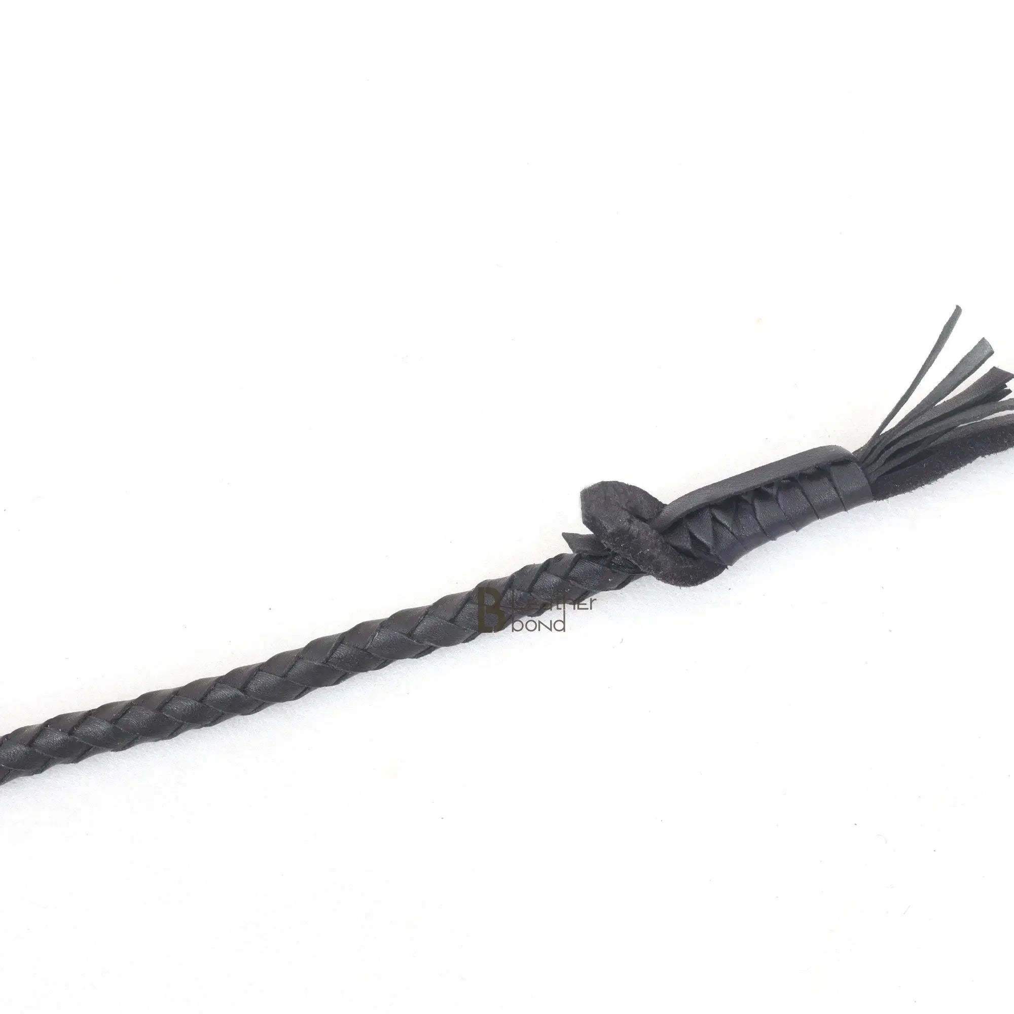 Bull Whip 6, 8, 10, 12, 14 & 16 Feet long 16 Strands Kangaroo Hide Leather Equestrian Bullwhip Leather Belly and Bolster Inside, Indiana Jones Black