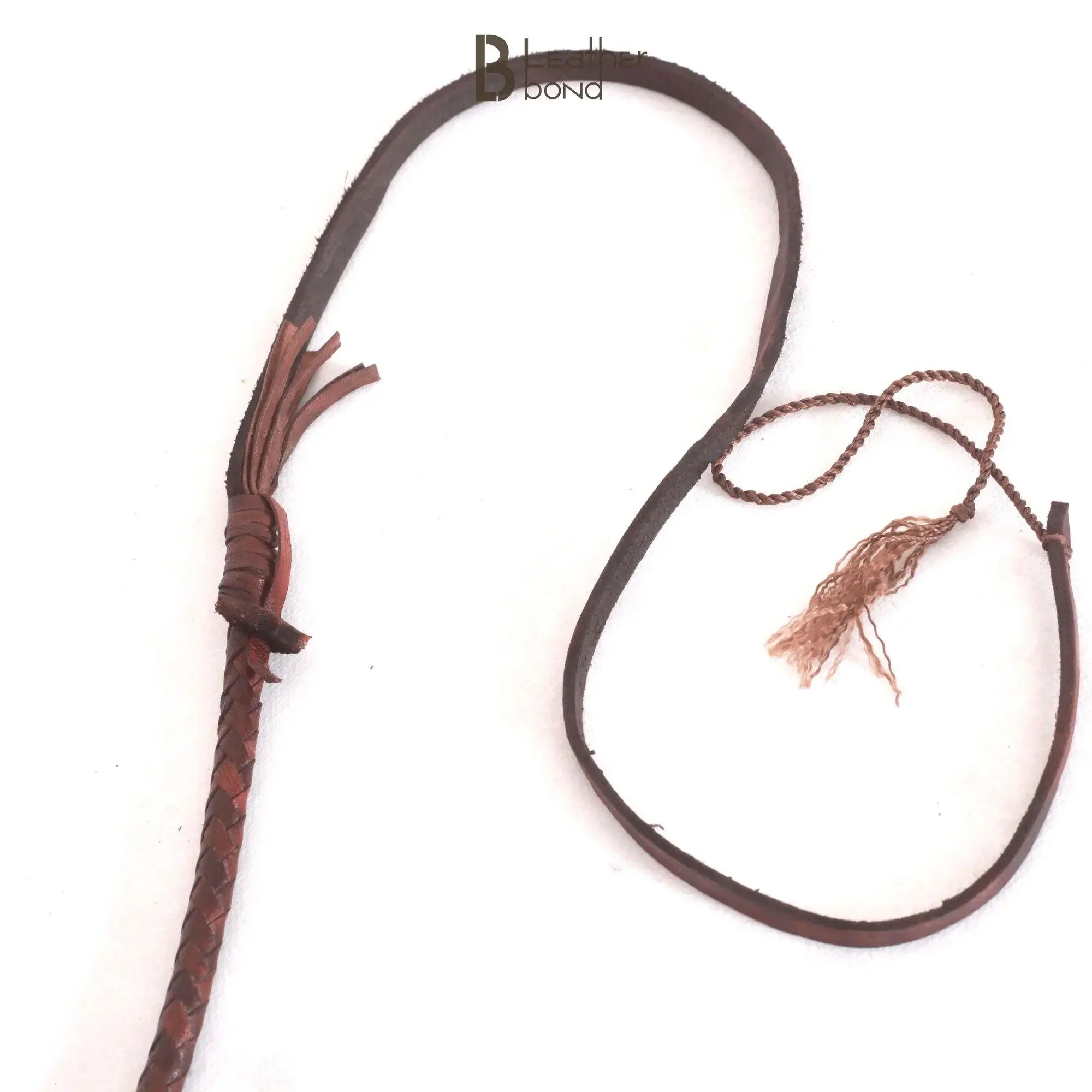 Bull Whip 6, 8, 10, 12, 14 & 16 Feet long 12 Strands Cowhide Leather Equestrian Bullwhip Indiana Jones Dark Brown