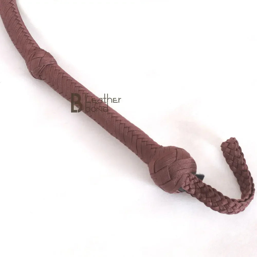 Indiana Jones Style Whip 06, 08, 10, 12, 14 and  16 Feet 12 Strands Bullwhip Para Cord Nylon Bull Whip Brown